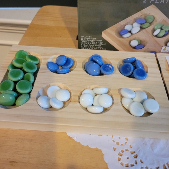 Mancala Wooden Classic Game - Picture 3 of 8